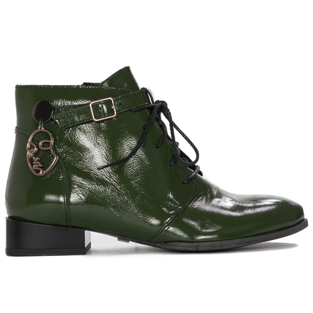 Maciejka 5743A-45/00-7 Women's Green Leather Boots