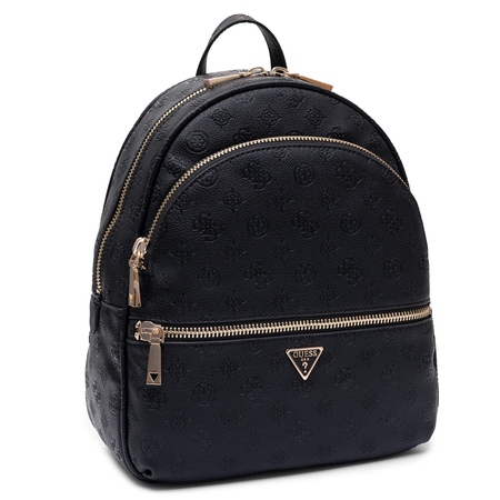 Guess Stylish City Women's Backpack with Embossed Monogram A4 Black HWPD7118330-BLACK