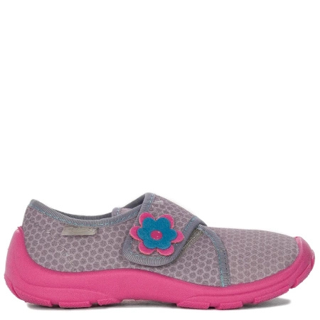 Befado Children's Girl's Gray and Pink Low Shoes