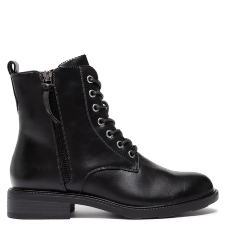 T.Sokolski Leather Womens Boots Warm Lined Black POWZ25214BK