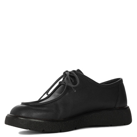 Maciejka Women's Leather Lace-Up Shoes Black