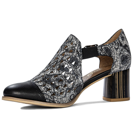 Maciejka Black and Beige Pumps
