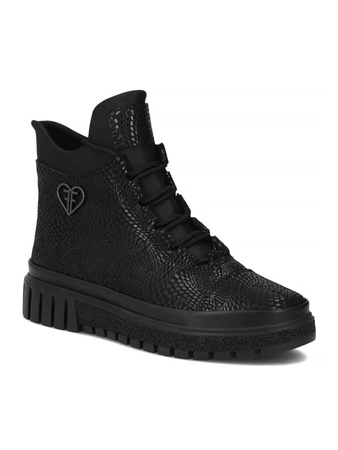 Filippo Women's Leather Insulated Boots Black