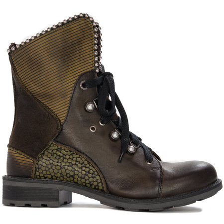 Maciejka 3623A-24/00-5 Olive Lace-up Boots