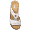 Rieker Women's white leather Velcro white
