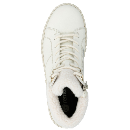 Remonte Women's Insulated Leather Platform Ankle Boots White D4A74-80-WH