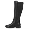 Filippo Leather Knee-High Boots With Elastic Shaft Insulated Black DKZ743725BK