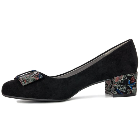 Sergio Leone PB149 MIC Black + Flowers Low Shoes