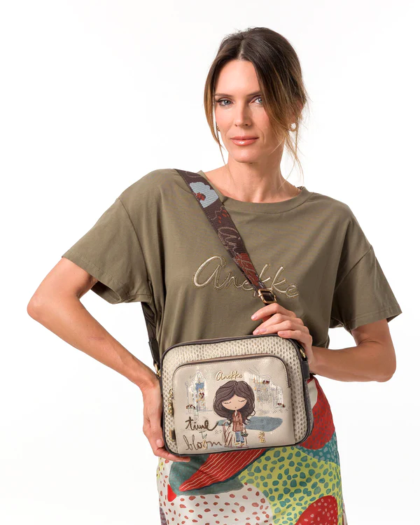 Anekke Tulip Crossbody Bag Three Compartments Multicolor 43703-516