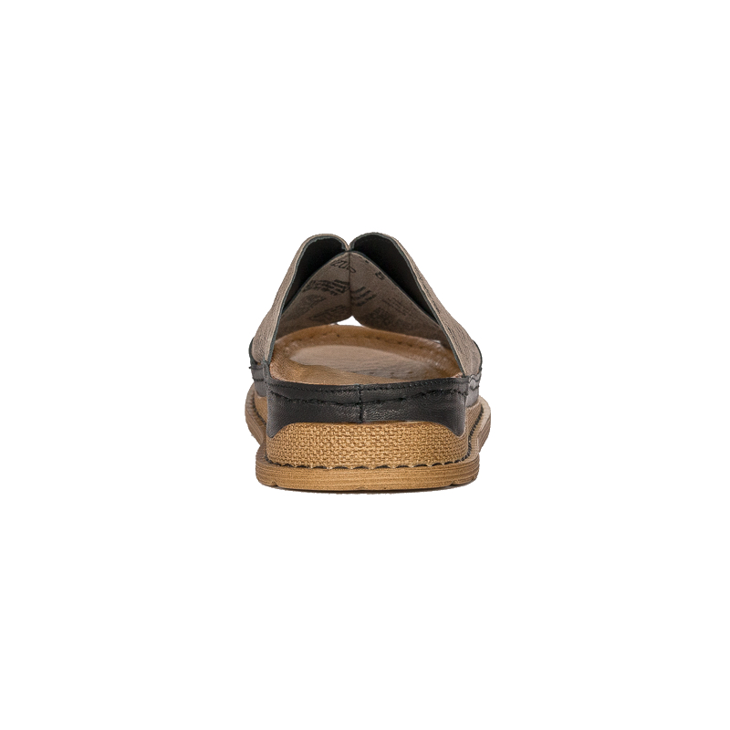 Maciejka Black&Brown Women's Slides