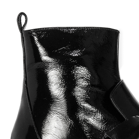 Boccato Women's Pattent Leather Boots Black