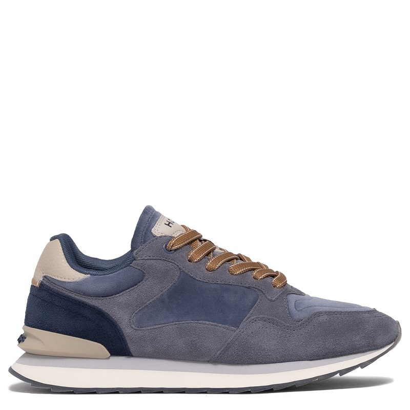 Hoff Sneakersy Skórzane Welurowe Półbuty Niebiesko-Szare HOFF22502003CITY
