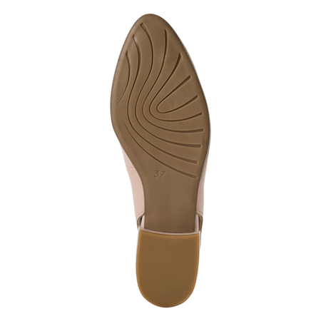 Marco Tozzi Skórzane Slingback Półbuty z Migdałowym Noskiem Różowy 2-29408-42-401