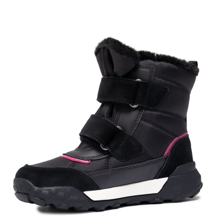 Geox Girls' Snow Boots Black/Fuchsia