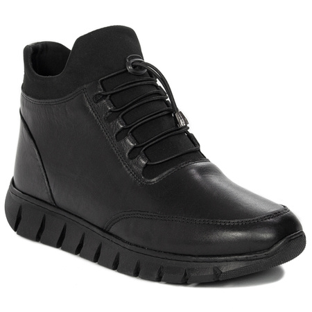 T.Sokolski Women's Black Leather Boots