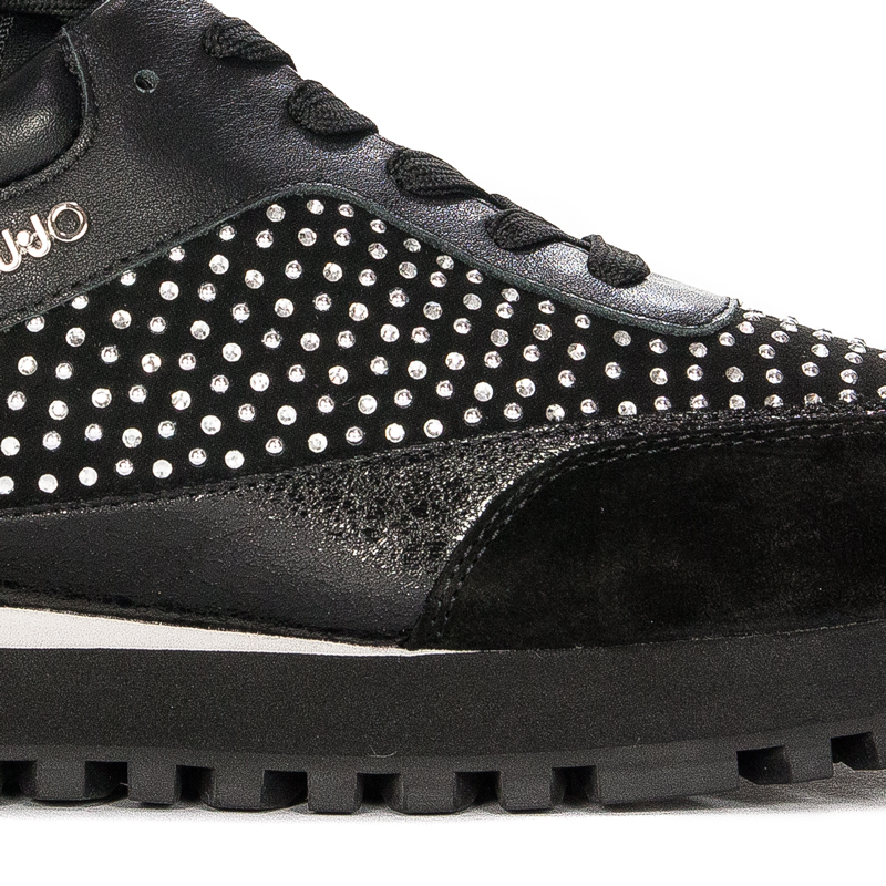 Liu Jo Women's Black and Violet Sneakers