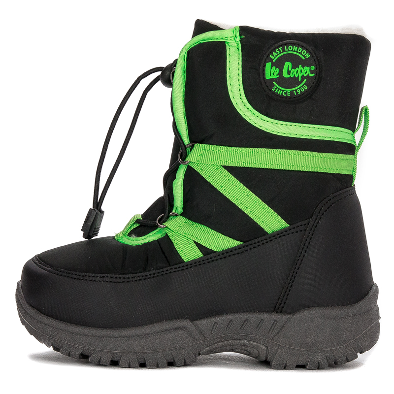 Lee Cooper Śniegowce botki dziecięce chłopięce Black czarne