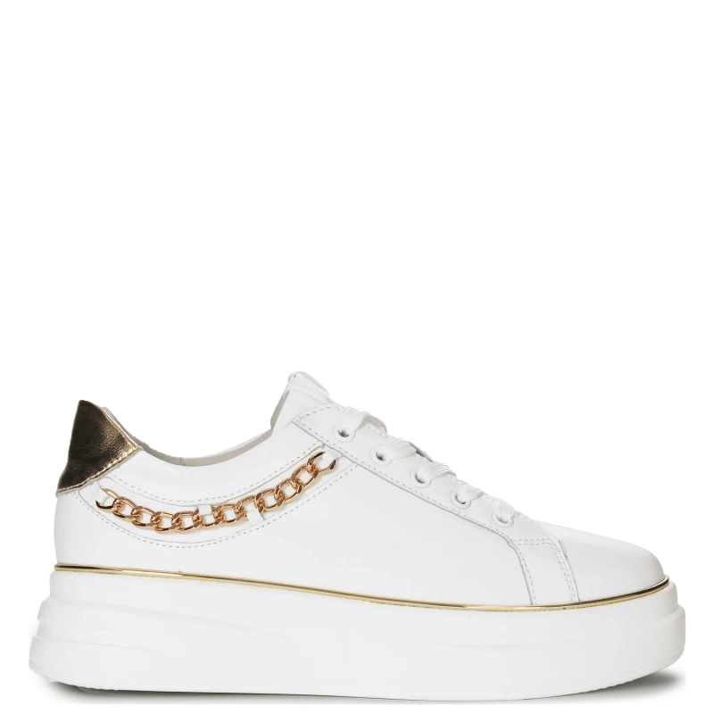 Artiker Sneakersy damskie biało-złoty