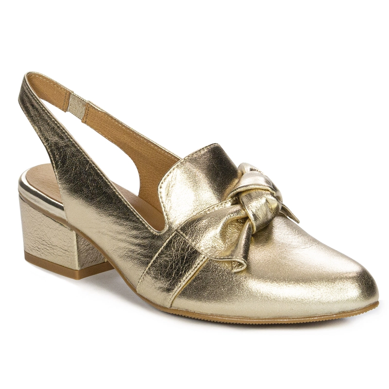Maciejka N6539-25/00-1 Gold Pumps