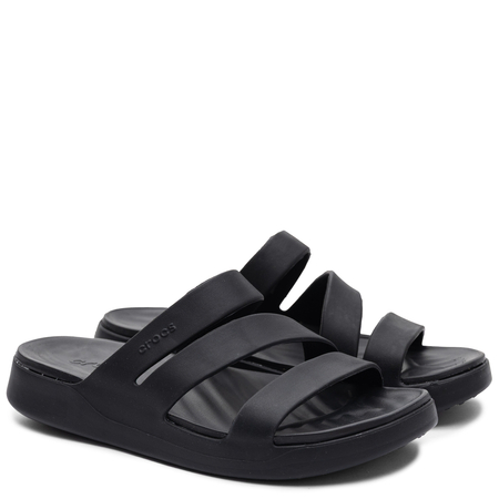 Crocs Getaway Triple Strap Slide Women's Sandals Lightweight Black 209587-001