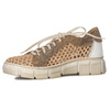 Maciejka Leather Woven Platform Lace-Ups Breathable Beige 05850-04/00-1