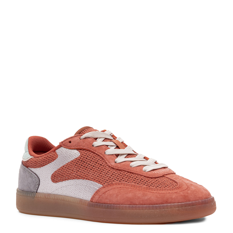 Hoff Oddychające Skórzano-Tkaninowe Sneakersy Damskie Czerwone 12519017