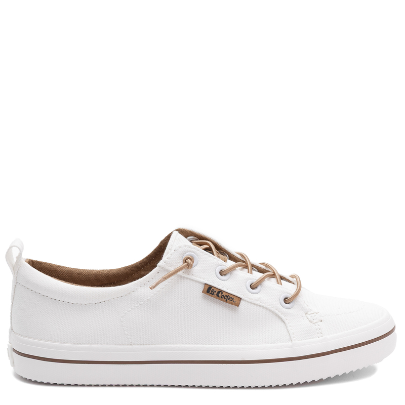 Lee Cooper Trendy Slip-on Elastic Laces Sneakers White LCW-26-02-4058L