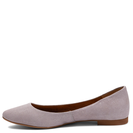 Maciejka Leather Classic Ballerinas Suede Beige 4100W-11/00-8