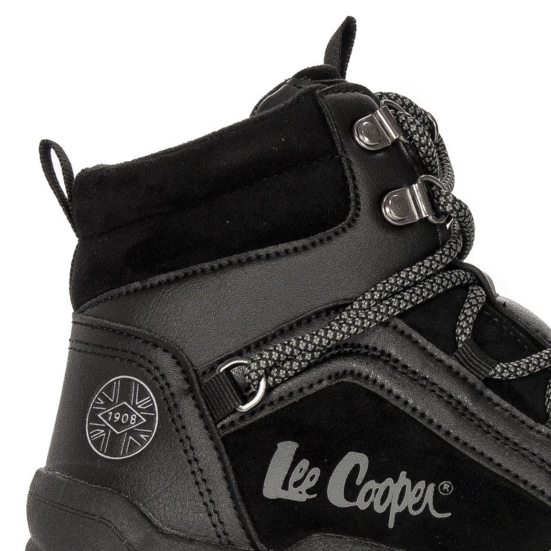 Lee Cooper Buty zimowe trekkingowe damskie Black czarne