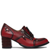 Maciejka Women's Lace-Up High-Heeled Shoes Red