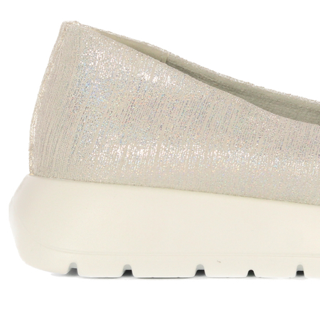Filippo Women's Moccasins Leather Silver
