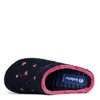 Inblu Navy Blue Women's Slippers with Hearts ET000033