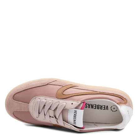 Verbenas Women's Pink Leather Sneakers 9802451069ANT