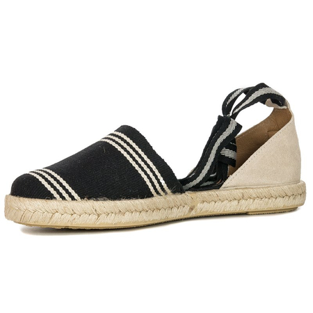 Verbenas 07 0128 0527 Erea Banda Marinera Serraje Crudo+Negro Espadrilles