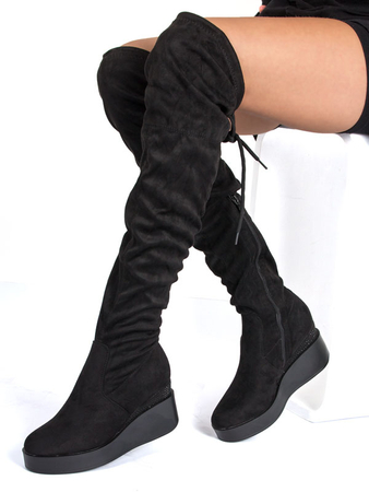 T.Sokolski HX Z21-132 BLK Knee-high Boots