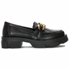 Filippo DP3221-22 BK Black Flat Shoes