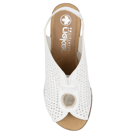 Rieker Women's White Sandals