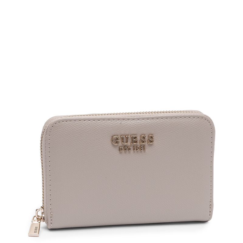 Guess Portfel Damski Zapinany Na Zamek Beżowy SWBG7898140-TAUPE