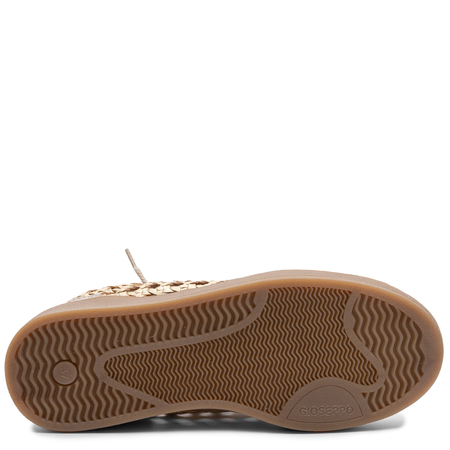 Gioseppo Ijebu Leather Woven Sneakers Gold 78649-IJEBU-GOLD