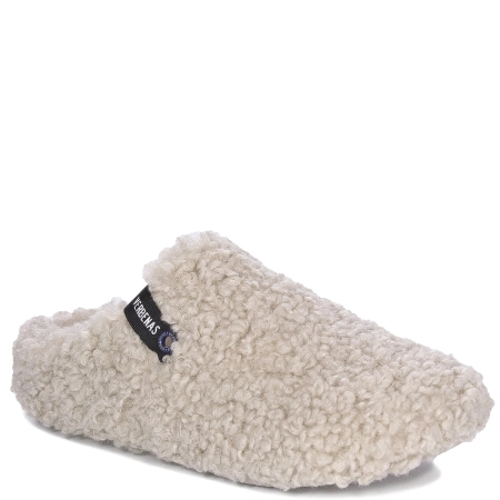 Verbenas Ocieplane Kapcie Damskie Domowe Baranek Beżowe YORKCURLY-BEIGE
