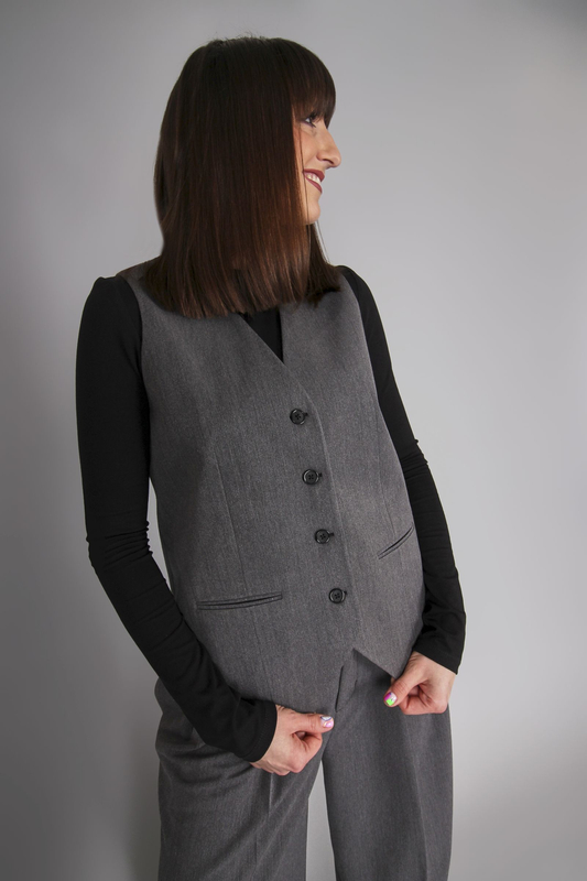 Opra Kamizelka Nur Oversize Grey
