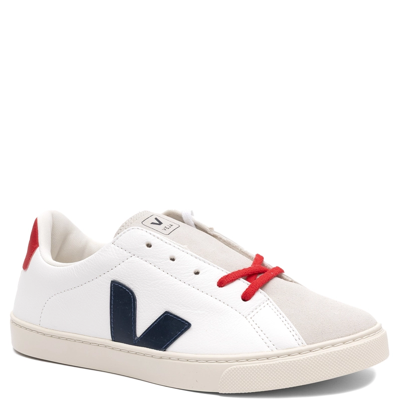 Veja Sneakersy damskie skórzane White Nautico Pekin białe