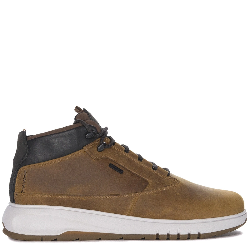 GEOX Men's nubuck leather boots brown