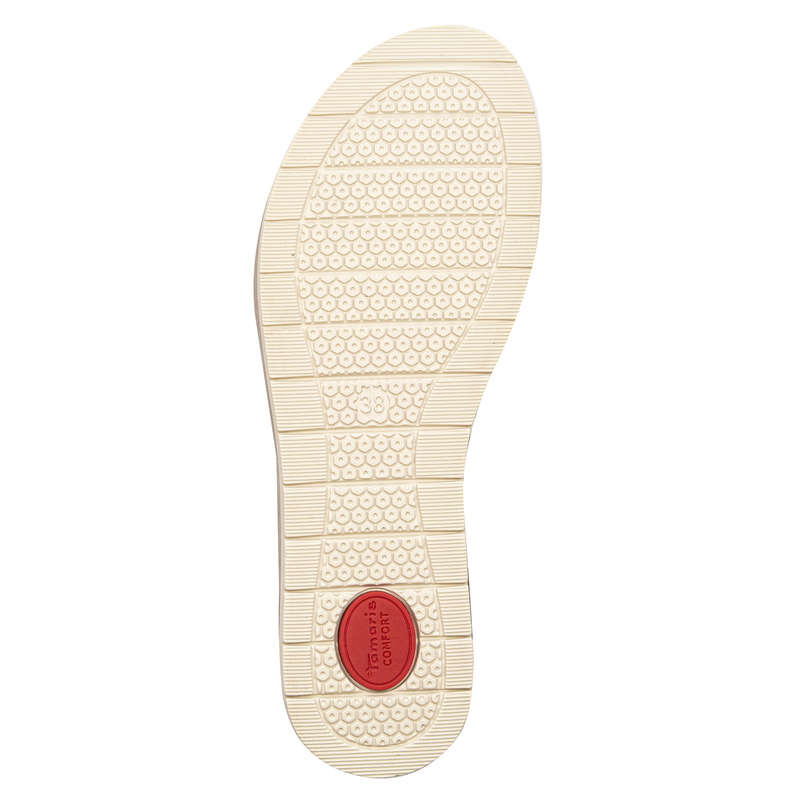 Tamaris Women's White Rosegold Sandals