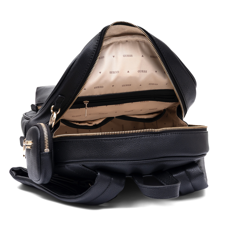 Guess Stylish Urban Backpack Women Spacious Black HWBG7124350-BLK