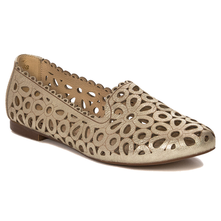 Maciejka Gold Ballerina Shoes