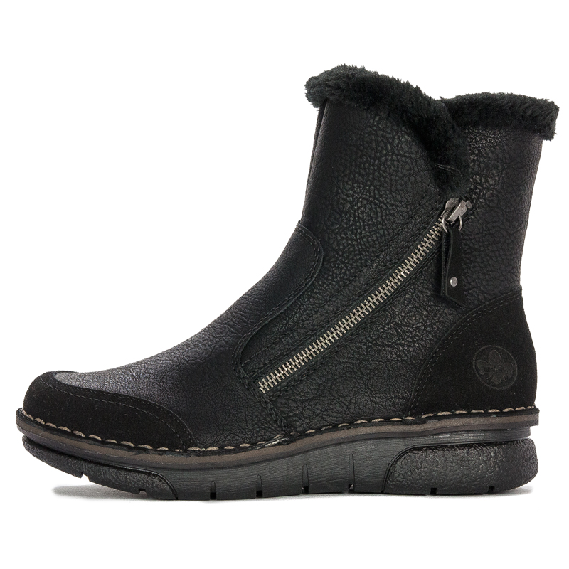 Rieker 73371-00 warned Black Boots