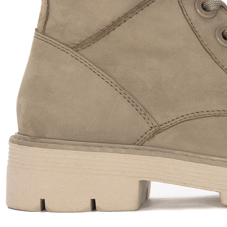 Marco Tozzi Taupe Nubuk Leather Boots