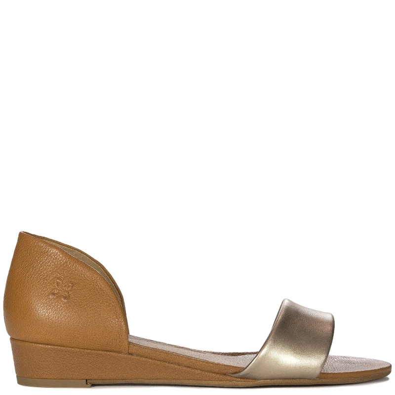 Maciejka 01971-67/00-5 Women Brown Gold Sandals