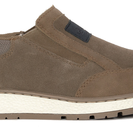 Rieker Men's beige slip-on low shoes